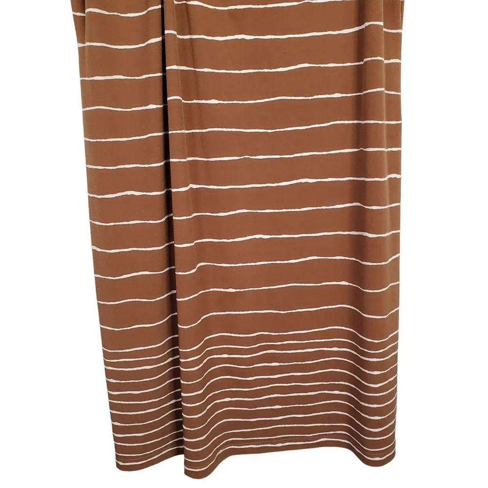 Chico's EasyWear 3 Size XL Dress T-shirt Asymmetrical Neckline Stretch Jersey - Picture 5 of 8